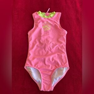 Old Navy Girl's Sleeveless Back Zippered Pink Full Body Swimsuit Size: M (8)